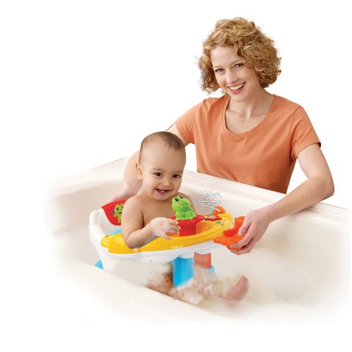 Super siège de bain interactif 2 en 1 MULTICOLORE Vtech Baby