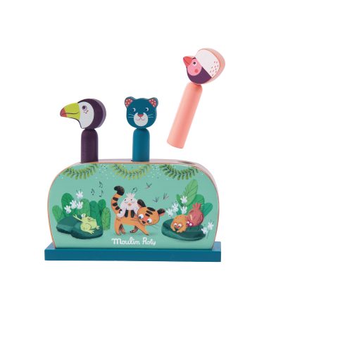 Pop up Trois petits lapins MULTICOLORE Moulin Roty