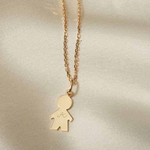 Personalised 9 Carat Gold Boy Necklace