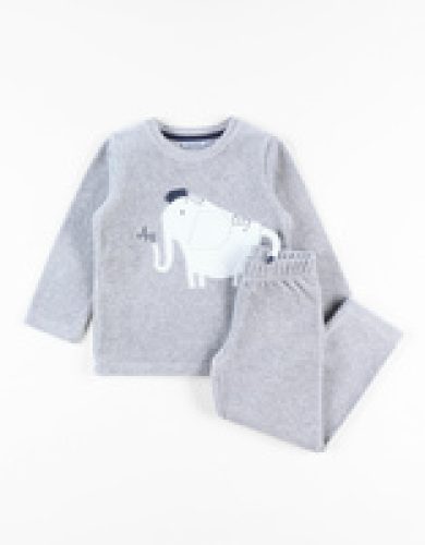 Pyjama 2 pièces éléphant en velours
