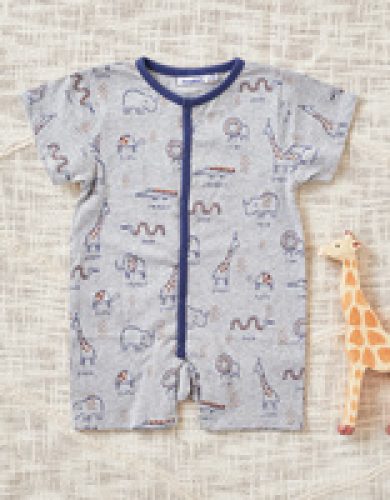 Pyjama en jersey à imprimé animalier