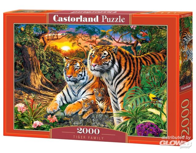 Puzzle Castorland Famille de tigres