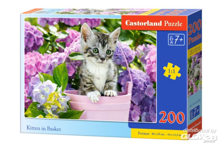 Castorland Kitten in Basket Puzzle 200 Teile -  - Puzzle
