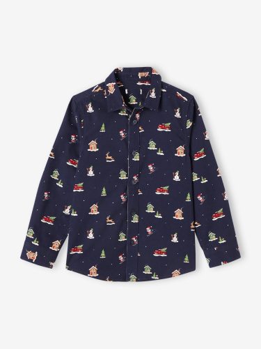 Ensemble Bébé Garçon Costume De Noël - Chemise, Pantalon à Bretelles, Nœud Papillon - 9 Mois à 6 Ans