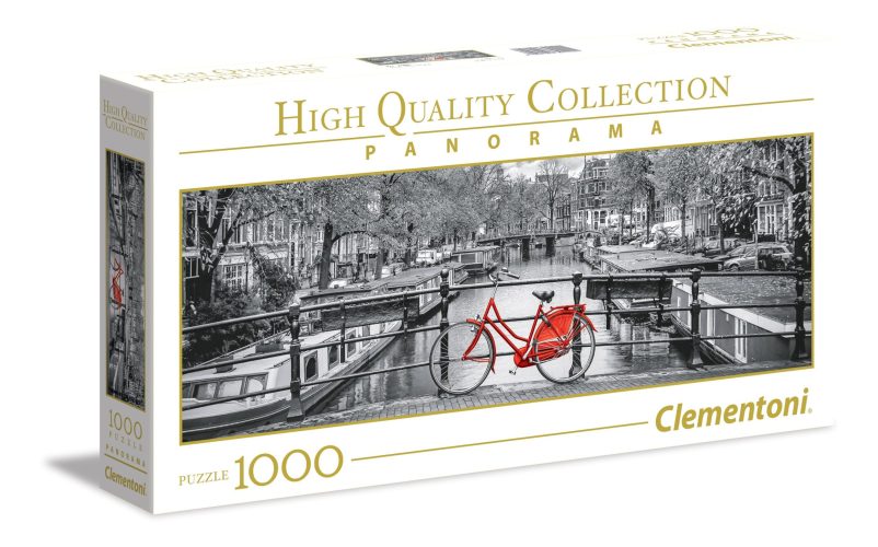 Clementoni Panorama - Les vélos d'Amsterdam (A1x1) Puzzle 1000 pièces