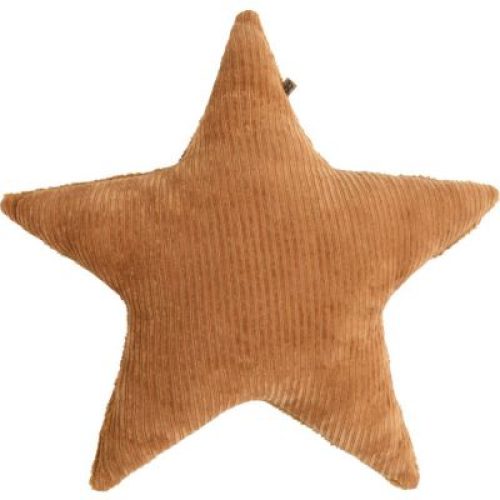 Coussin étoile teddy Sense caramel (45 cm)