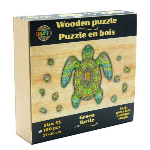 Creatif Puzzle Puzzle en bois La Tortue Verte - Boite carton -  - Puz