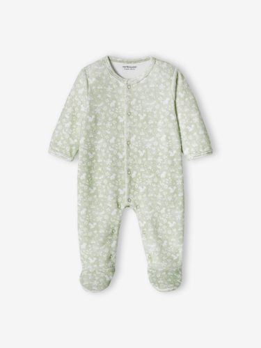 VERTBAUDET Dors-Bien Bébé Velours Lapin Vert D'Eau – Doux Et Confortable Dès 6 Mois (67 Cm)
