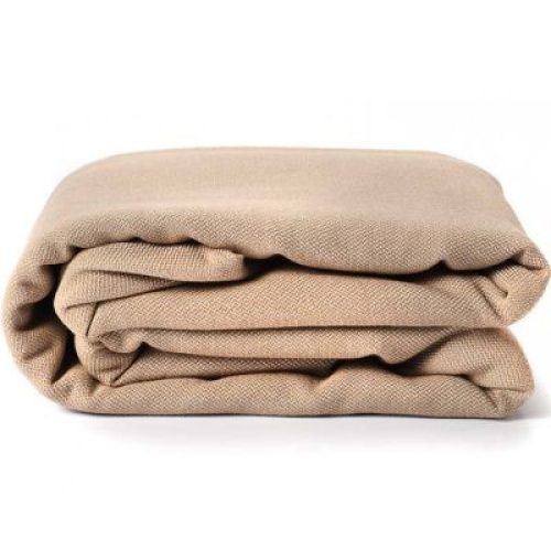 Echarpe de portage tissée en coton bio beige sable (4
