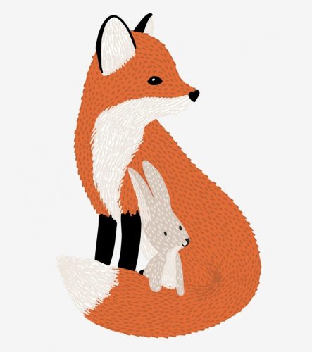 Grand sticker Mr Fox Lilipinso