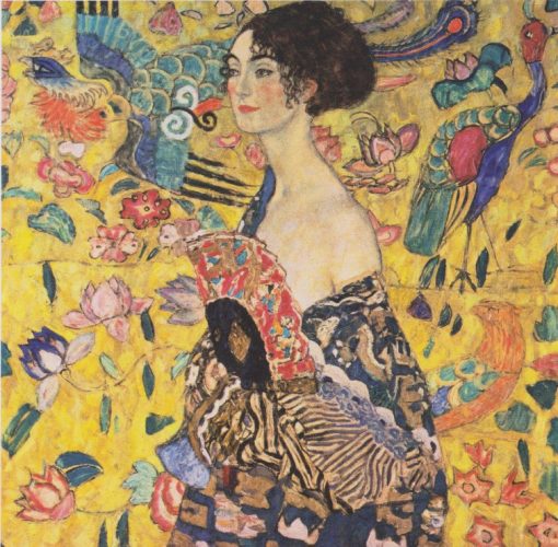 Puzzle Gustav Klimt : Dame à l'éventail
