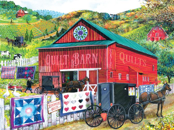 Puzzle Tom Wood - Stopping at the Quilt Barn SunsOut
