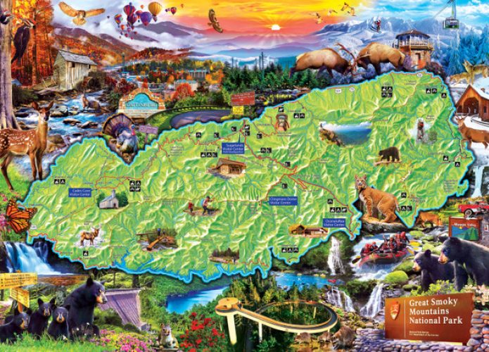 Puzzle Parcs Nationaux - Great Smoky Mountains Master Pieces