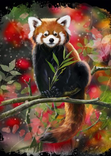 Puzzle Red Panda Sits On A Branch Alipson Puzzle