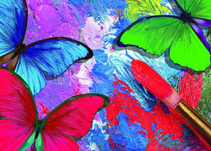 Puzzle Papillons en Peinture Grafika