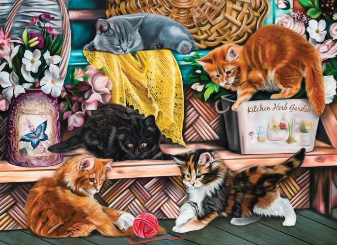 Puzzle Image World - Playful Kittens SunsOut