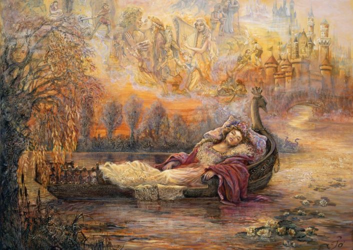 Puzzle Josephine Wall - Dreams of Camelot Grafika