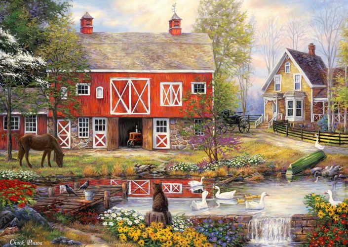 Puzzle Chuck Pinson - Reflections On Country Living Grafika