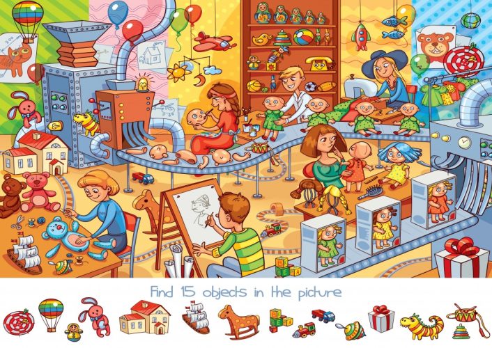 Puzzle Search and Find - The Toy Factory Bluebird Puzzle