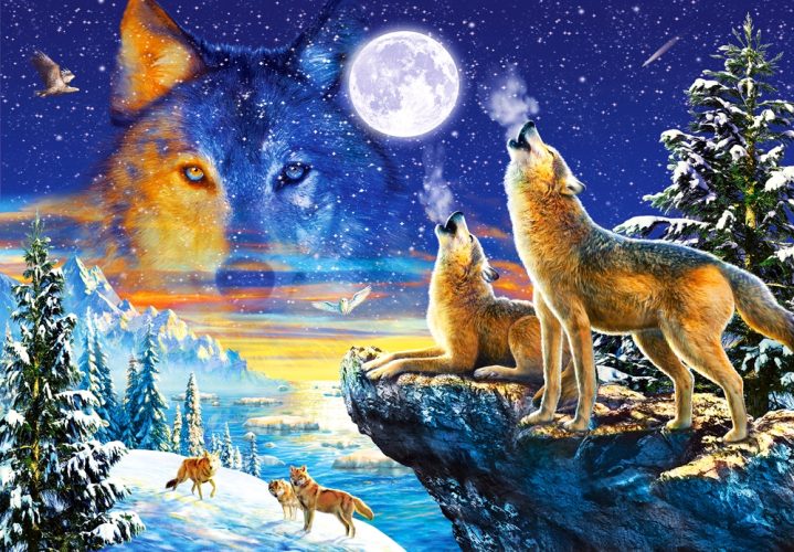 Puzzle Howling Wolves Castorland
