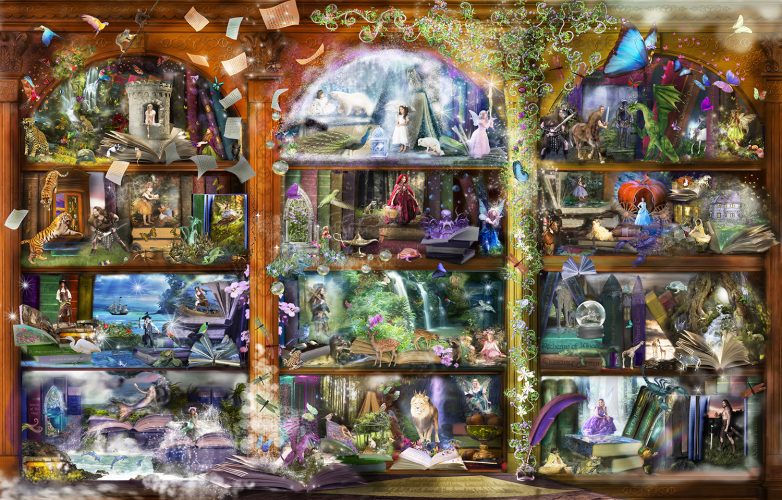 Puzzle Alixandra Mullins - Enchanted Fairytale Library SunsOut