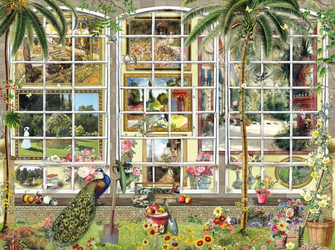 Puzzle Barbara Behr - Gardens in Art SunsOut