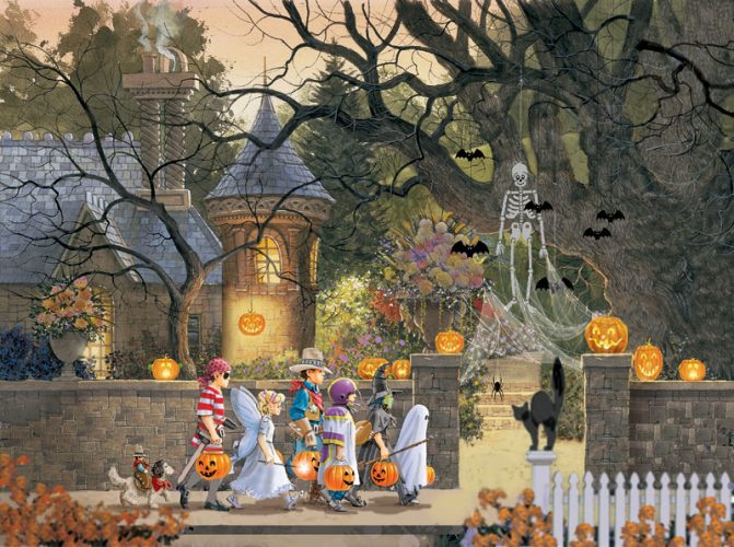 Puzzle Doug Laird - Friends on Halloween SunsOut