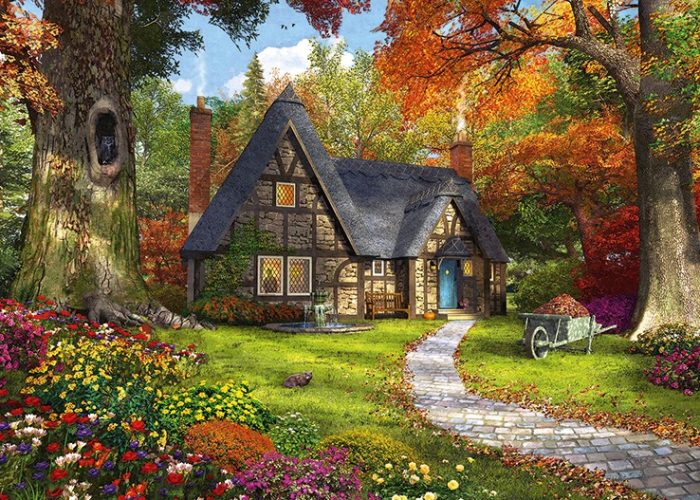 Puzzle Woodland Cottages Falcon