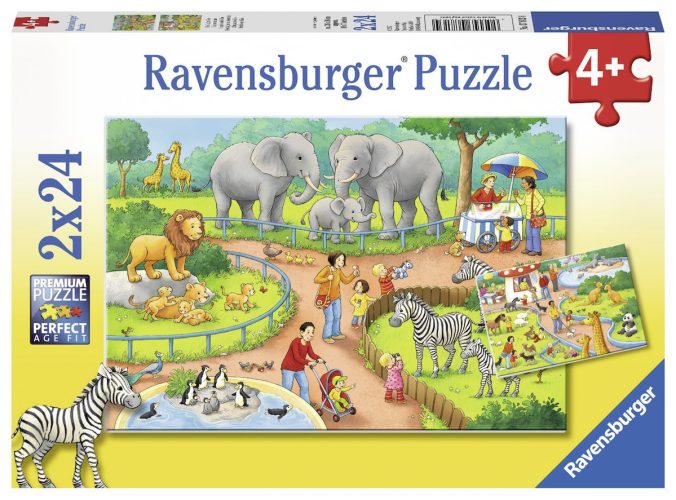 2 Puzzles - Un Jour au Zoo Ravensburger