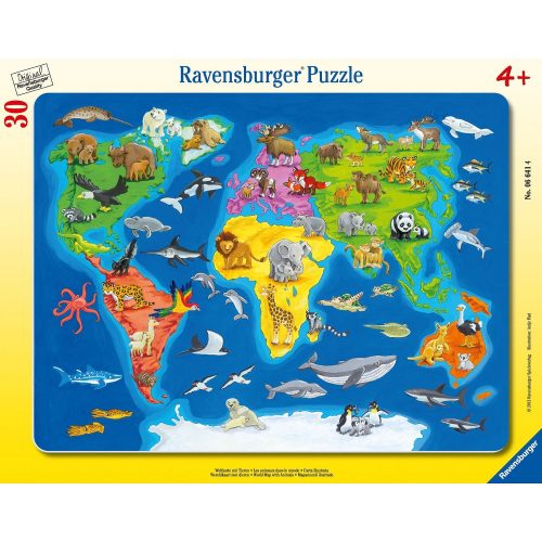 Puzzle cadre - Les animaux dans le monde Ravensburger
