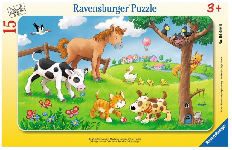Puzzle Cadre - Affectueux Animaux Ravensburger