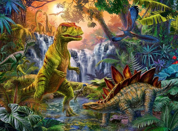 Puzzle Pièces XXL - L'oasis des Dinosaures Ravensburger