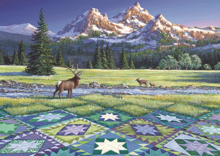 Puzzle Pièces XXL - Mountain Quiltscape Ravensburger