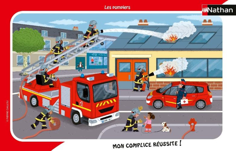 Puzzle Cadre - Les Pompiers Nathan