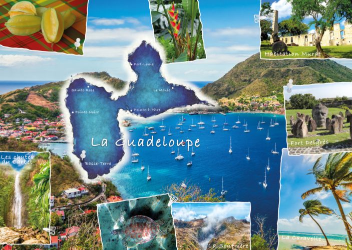 Puzzle Carte Postale de la Guadeloupe Nathan