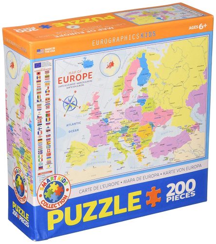 Puzzle Carte de l'Europe (en anglais) Eurographics