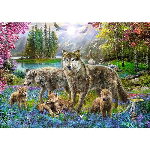 Puzzle Famille de Loups Trefl