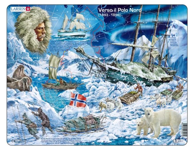 Puzzle Cadre - Verso il Polo Nord (en italien) Larsen