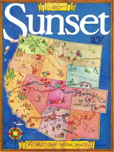Puzzle Sunset Magazine of The West New York Puzzle Company