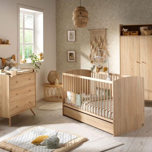 Chambre bébé complète Access bois : lit 70x140