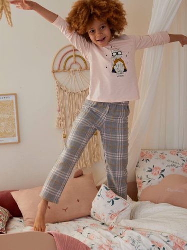pyjama-en-maille-jersey-et-flanelle-fille-supercat