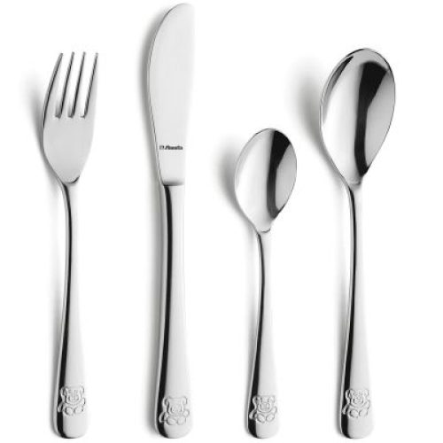 Set 4 couverts Ourson (inox)