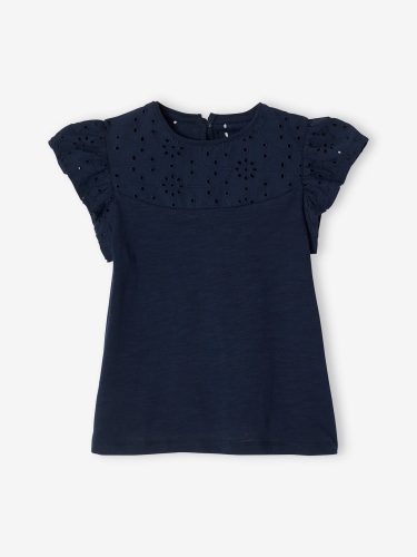 t-shirt-fille-avec-details-broderie-anglaise