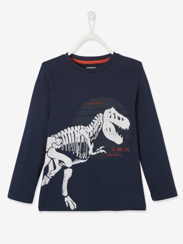 t-shirt-garcon-dino-t-rex-squelette